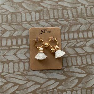 J. Crew Tassel-and-bead earrings